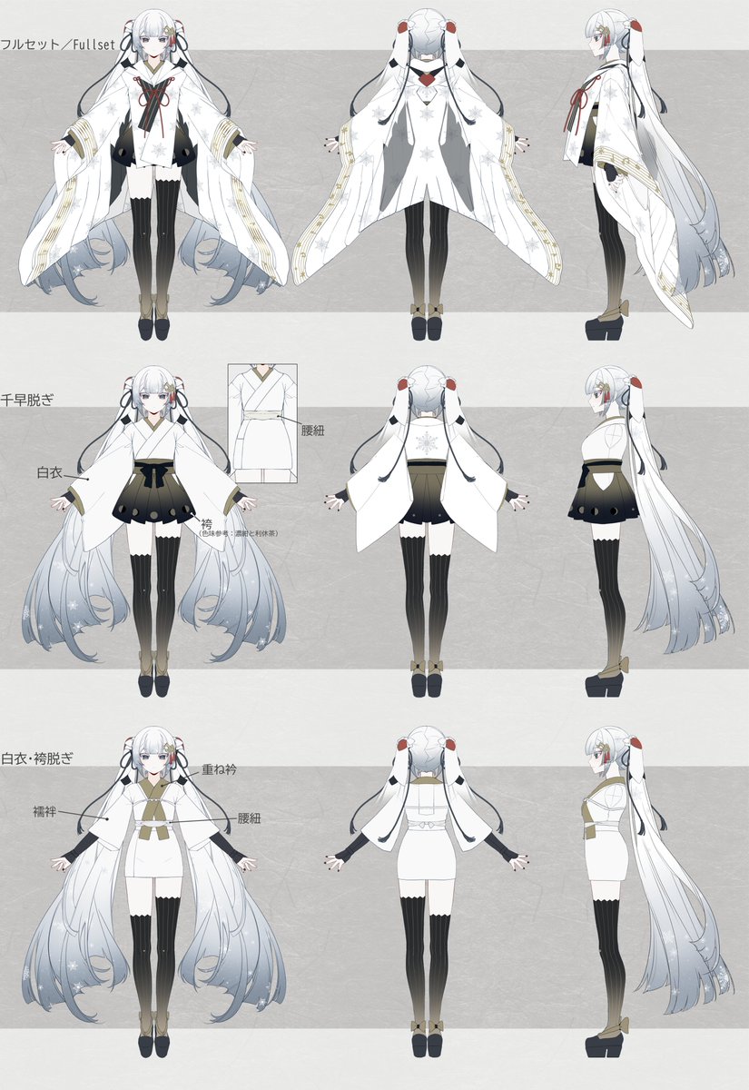 公式様に許可をいただいたので、雪ミク2018タンチョウ巫女の設定補足