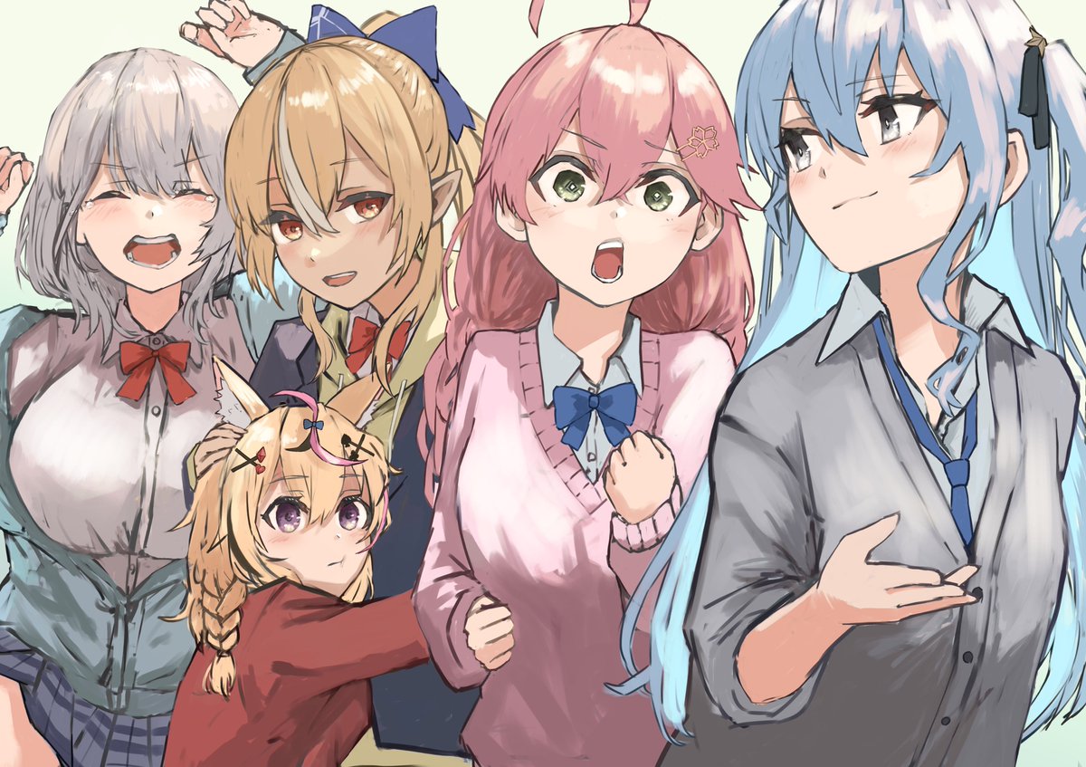 星街すいせい ,尾丸ポルカ ,さくらみこ ,不知火フレア ,白銀ノエル