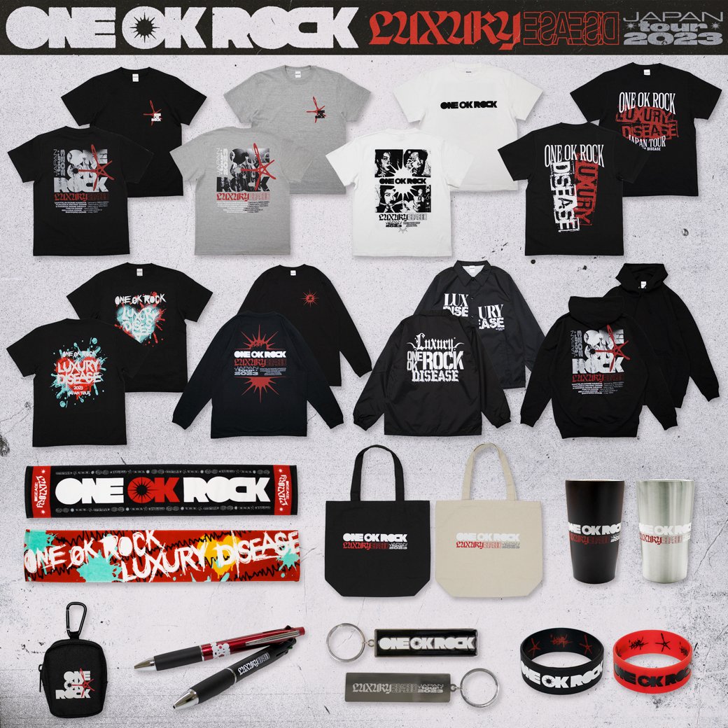 ONE OK ROCK 2023 LUXURY DISEASE JAPAN TOUR」オフィシャルグッズ販売