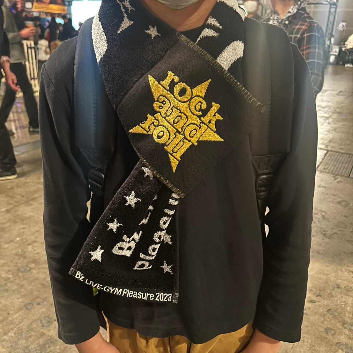 ループタオルを素敵に着こなす(付けこなす？)皆さん✨楽しんでくれてる