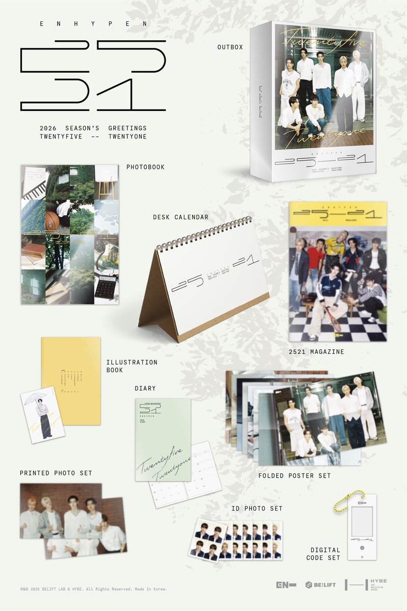 ENHYPEN 💛2026 SEASON'S GREETIN 💛2026 GGU GGU BOOK エナプの