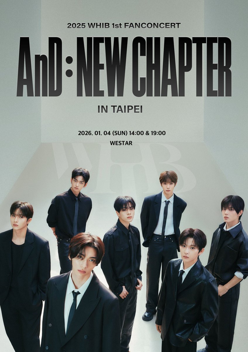 WHIB 台湾 台北公演代行可能 WHIB 1st Fanconcert [AnD : New Chapter