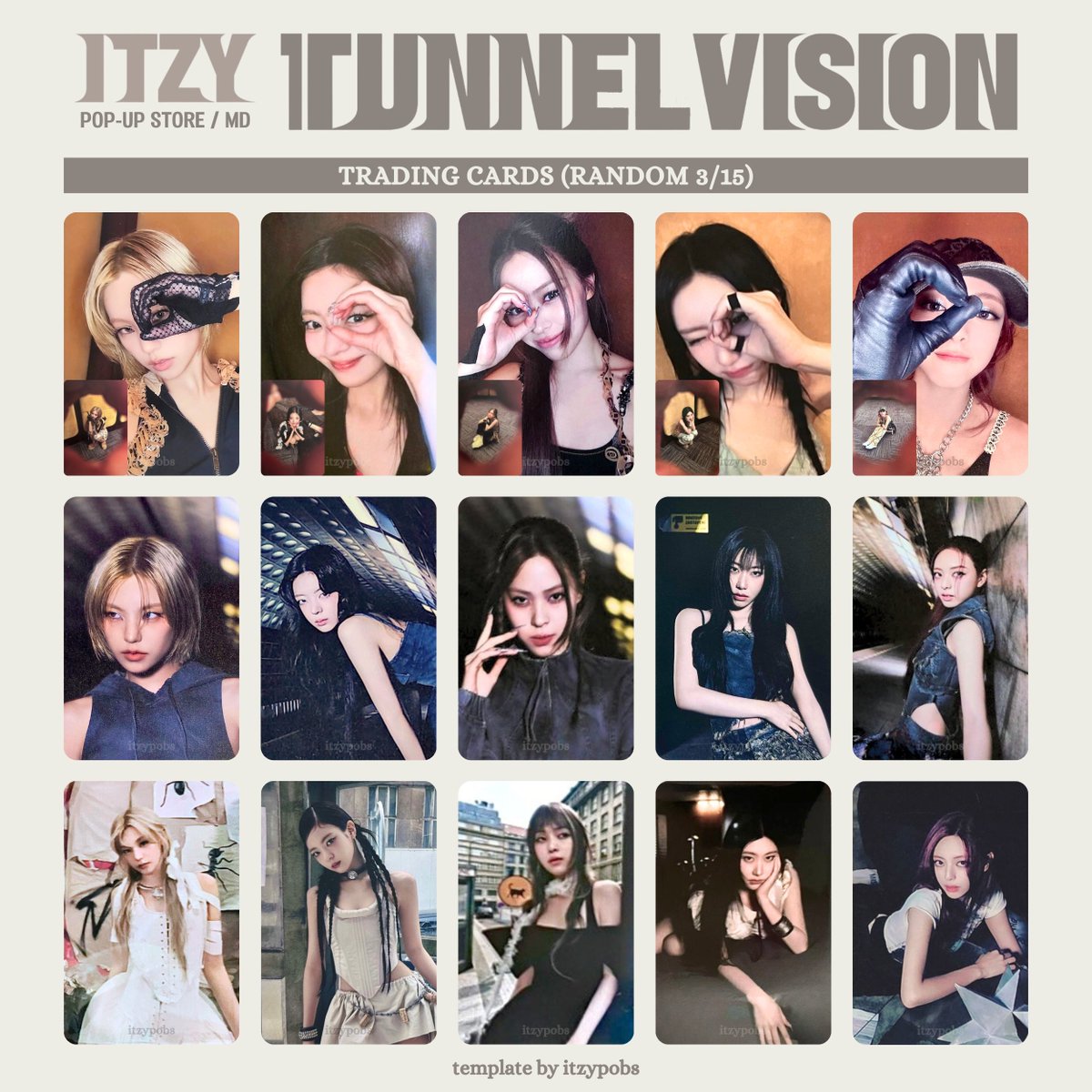 ITZY ソウルコン TUNNEL VISION MD購入特典トレカセット ITZY - [TUNNEL VISION] (3RD WORLD TOUR OFFICIAL MD TRADING CARD