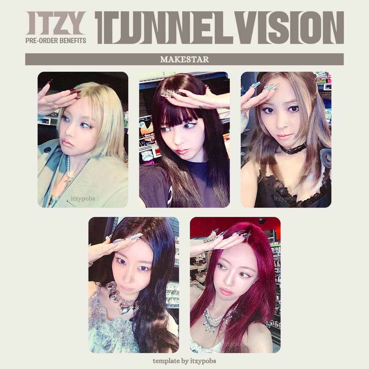 ITZY makestar ヨントン 当選者 マグネットカードフォルダー リア ITZY 