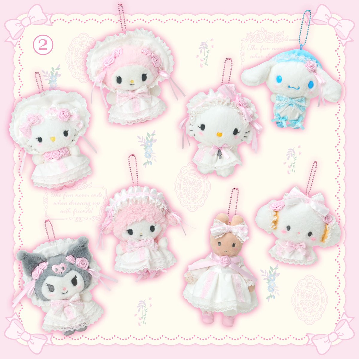 サンリオのホワイトフリルデザインシリーズ🎀🤍 9/25(木) 発売ᝰ✍🏻✩꙳