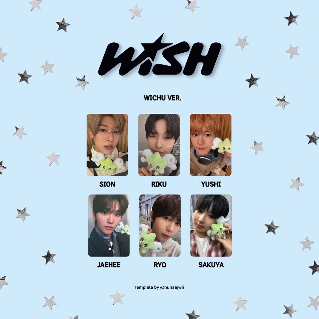 Template photocard pc NCT WISH 엔시티 위시 1st SINGLE「WISH」Wichu