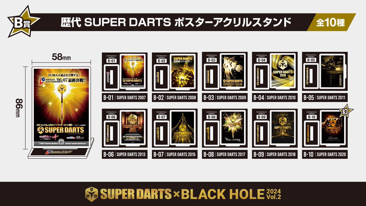 SUPERDARTS 2024 開催記念コラボくじに注目👀 定番のダーツライブ