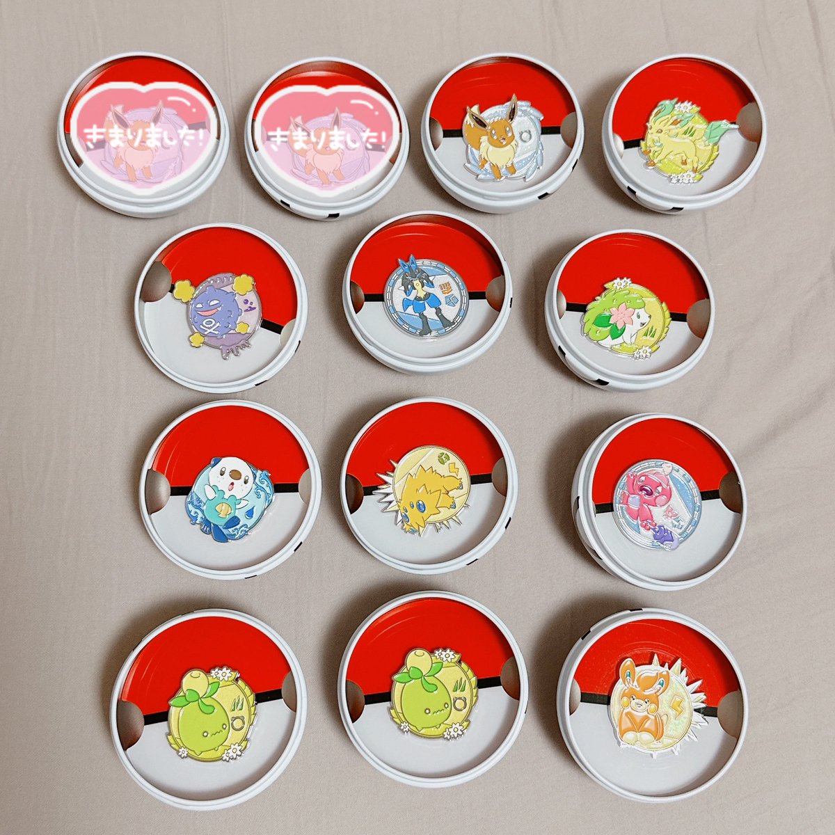 ポケモンストア韓国の100種ピンズ、現地も売り切れみたいでもう交換