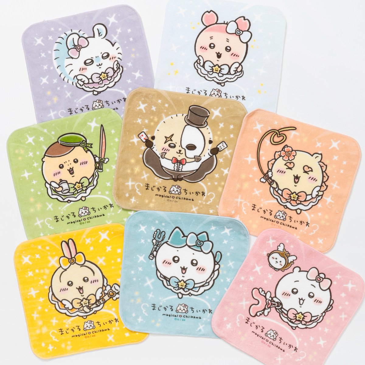 💗新商品💗 『#まじかるちいかわ ハンドタオル（全8種）』 各770円