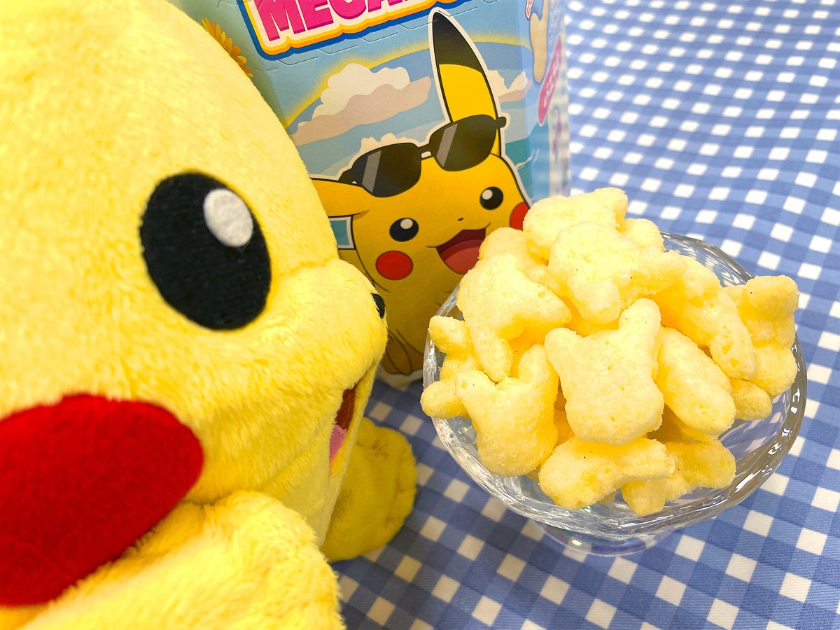 東ハト さんのポケモンスナックにMEGABOX（バニラ味🍦）が新登場