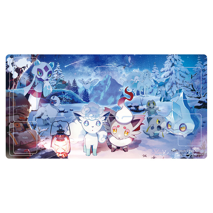 ポケカ新商品】 ✓デッキシールド プレミアム・グロス Snowy Gathering