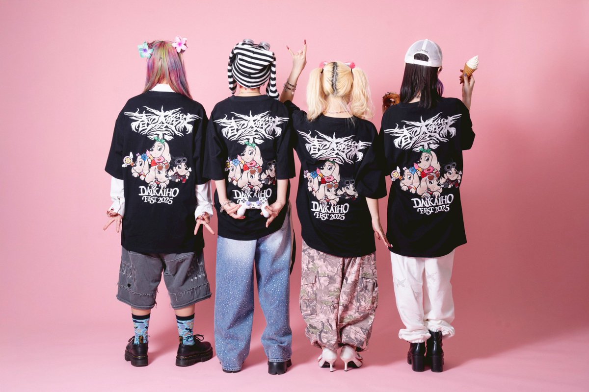 花冷え。 2024大解放祭 GALFYコラボ犬 Tシャツ XL 花冷え。 2024大解放祭
