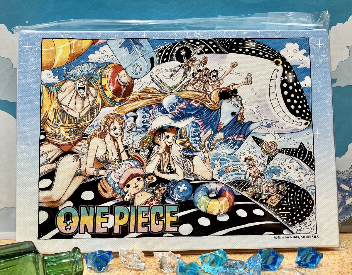 ワンピース フルカラーアートボード SUMMER 海 ジャンプ 麦わらストア