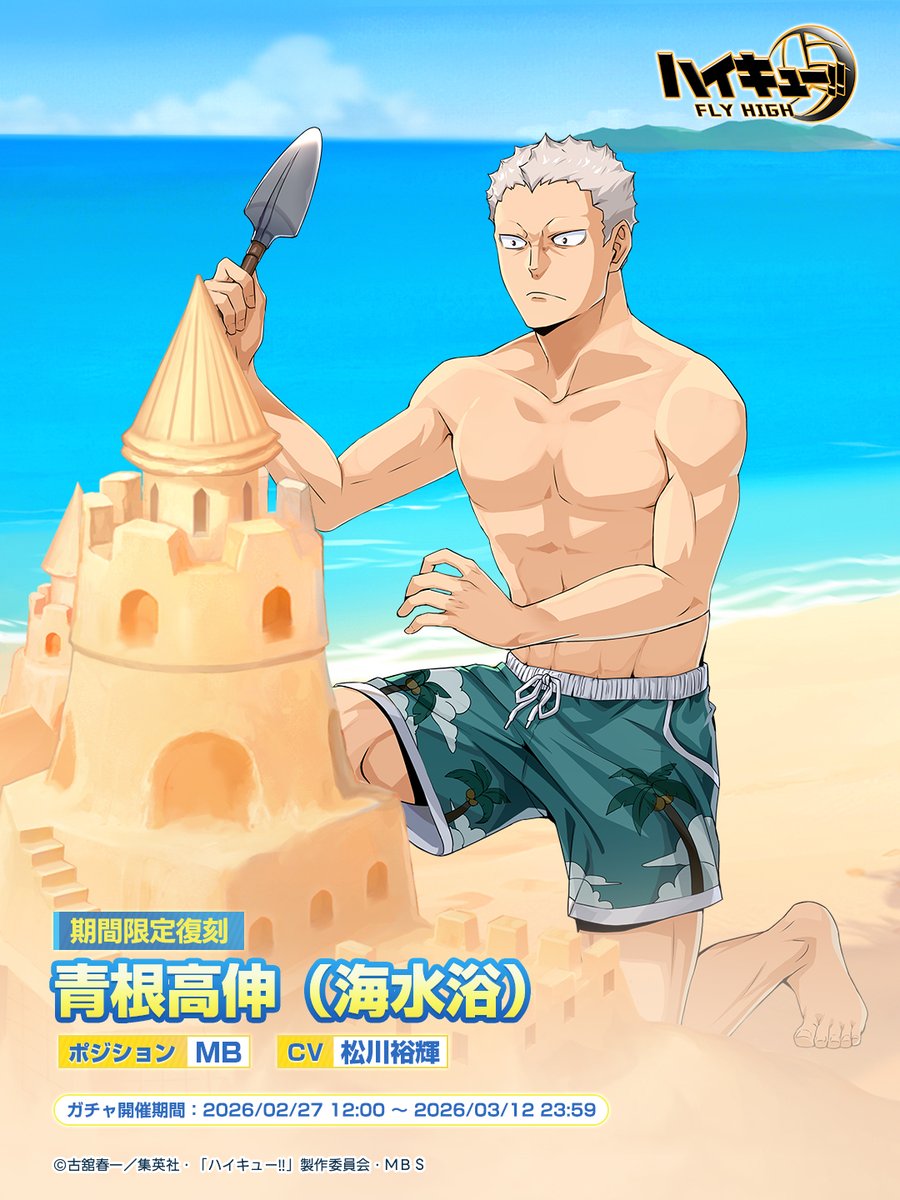 ハイフラ SPメンバー復刻🏐 🌊#青根高伸（海水浴） SPメンバー「青根高
