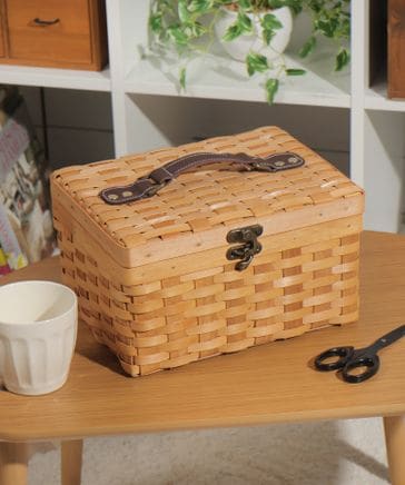 アンフェ様 オーダーソーイングボックスカゴ完成品 アンフェ様