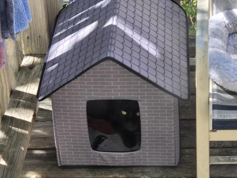 TRIXIE Insulated Outdoor Cat & Dog House, Gray - Chewy.com