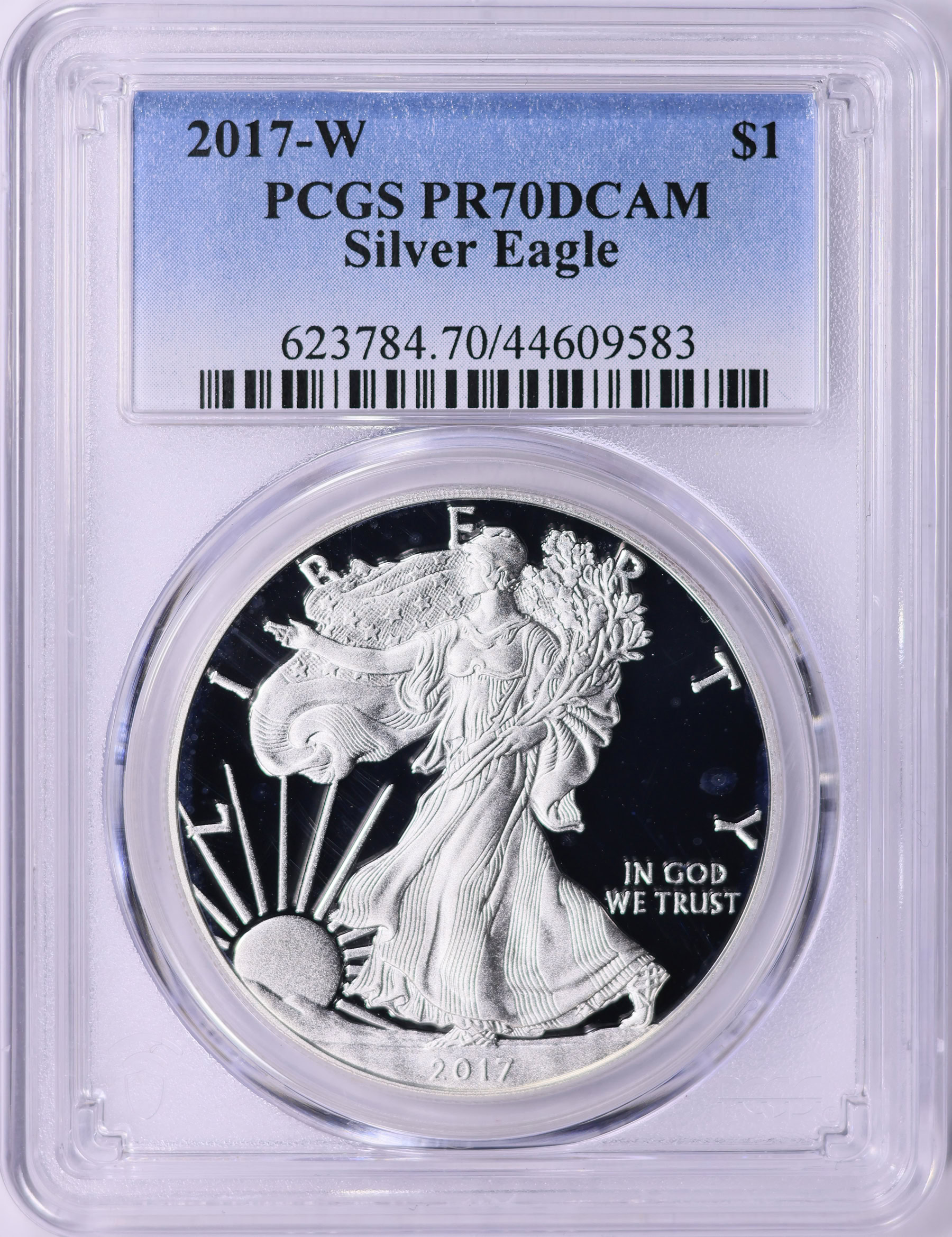 2017-W $1 Silver Eagle PCGS Proof-70 DCAM (Item 1842315