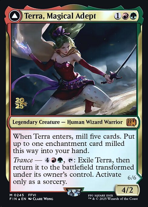 カード詳細：魔導戦士、ティナ