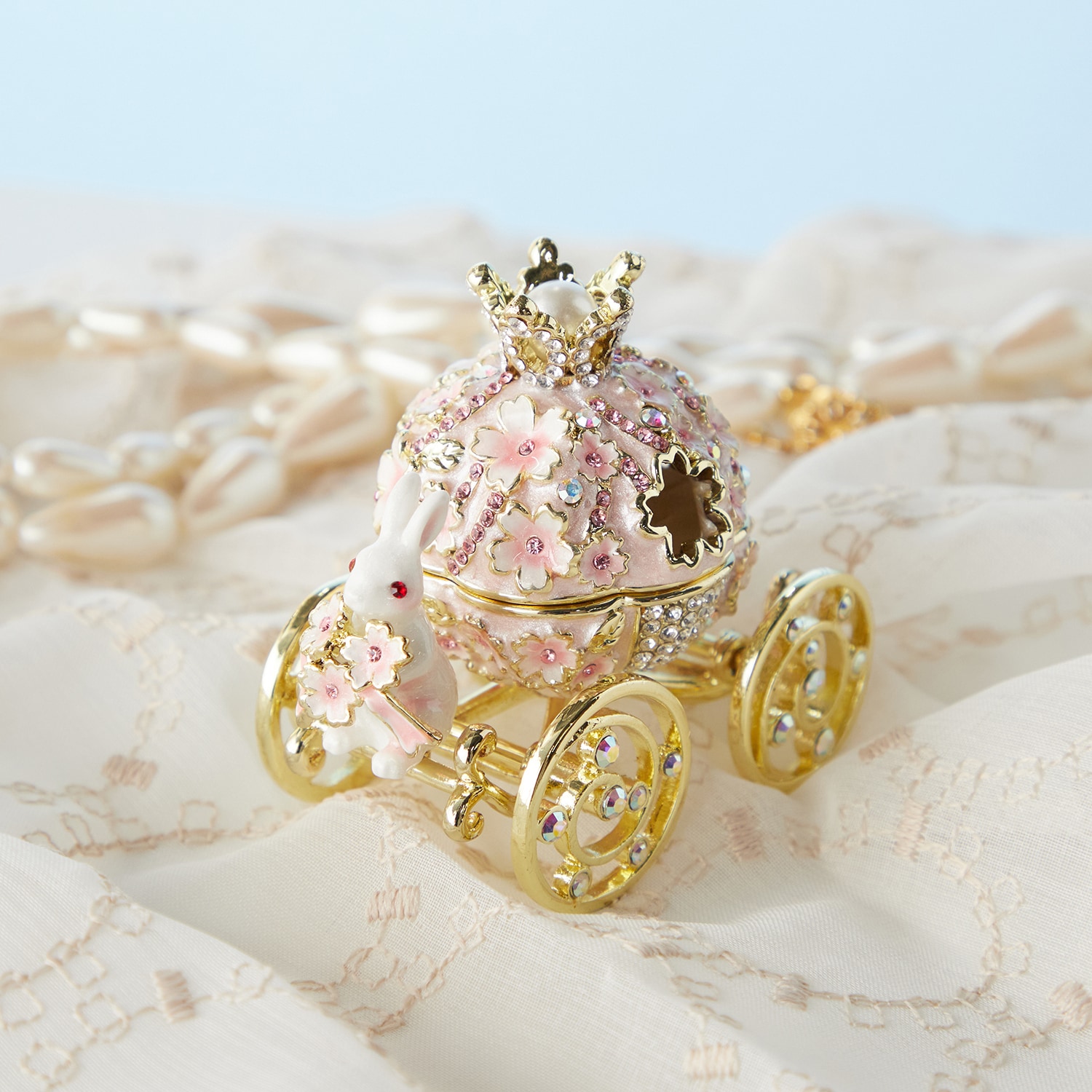 動物モチーフのジュエリーケース 桜(東京銀座PICALS（ピカルス