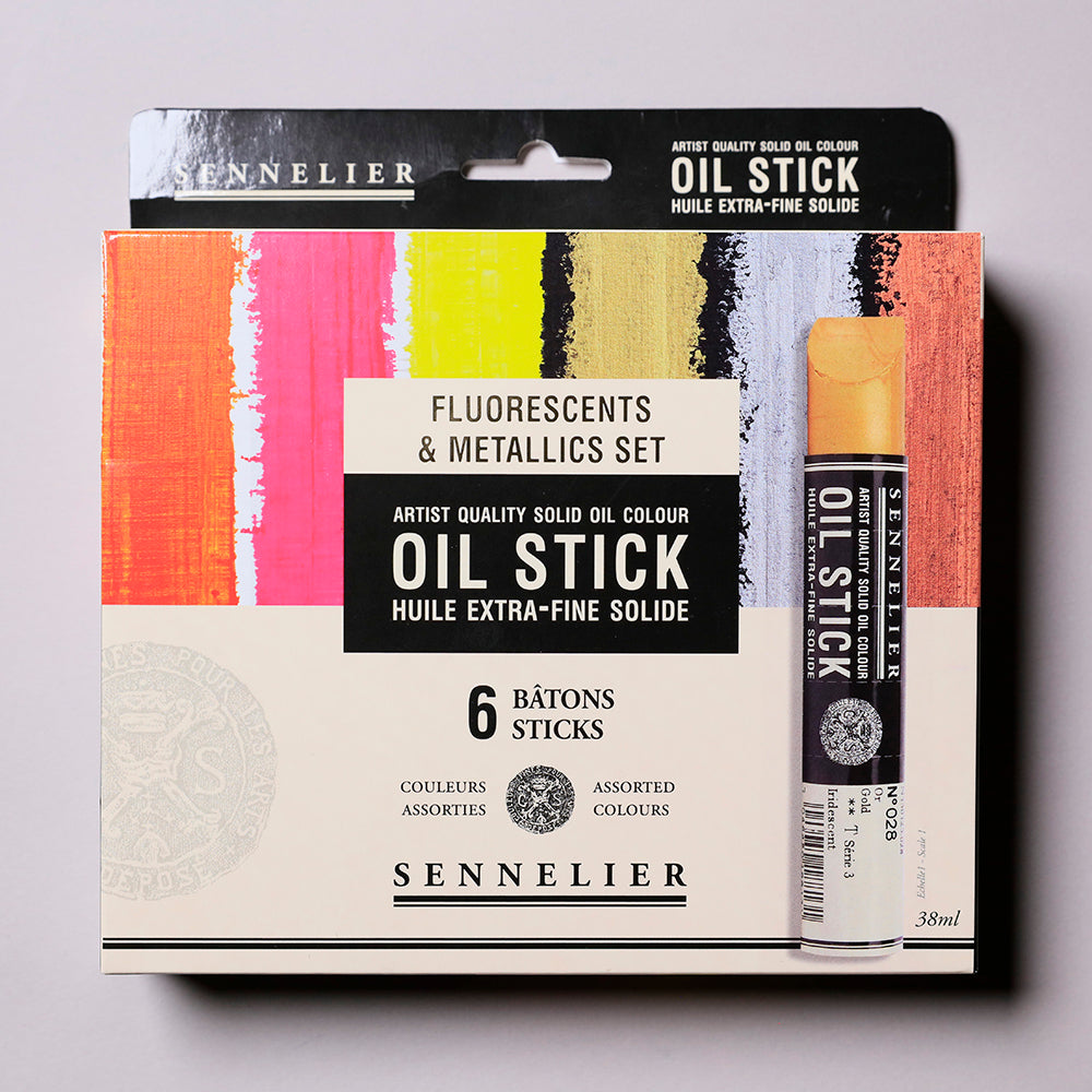 6 Oil Sticks Fluorescents & Metallics Set – Pigment Tokyo