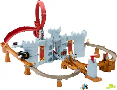 Hot Wheels Mario Kart Bowser's Castle Track Set JHD24 - Best Buy