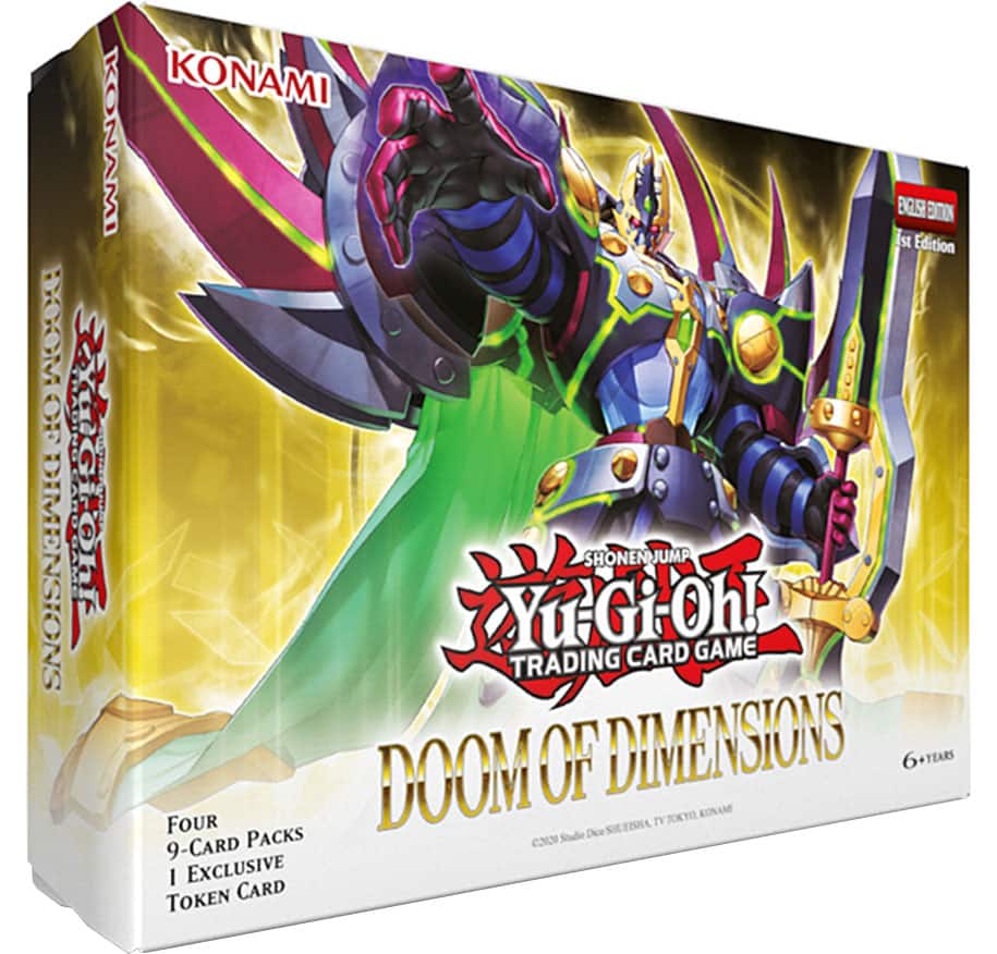 Konami Yu Gi Oh! Doom of Dimensions 4 Pk with 1 Exclusive Token