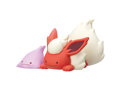 メタモンがイーブイたちに「へんしん」したカプセルトイが、ポケモン