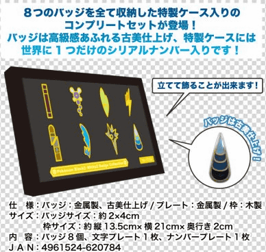 ポケモン B2W2 バッジコレクション」の予約、コンプリートセットは