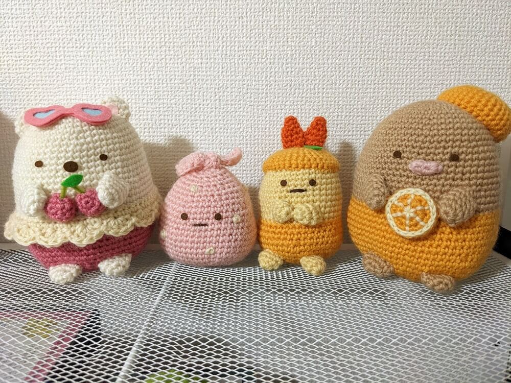フェリシモのすみっコぐらしあみぐるみの会 1と2と3 | あみぐるみこ
