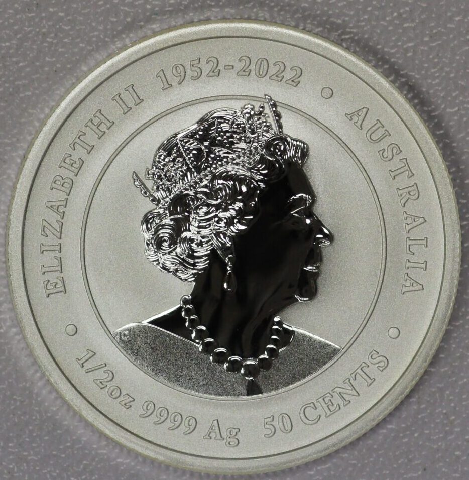 AUCTION- 2024 Australia 50 Cents Colorized Dragon 1/2 Ounce .9999
