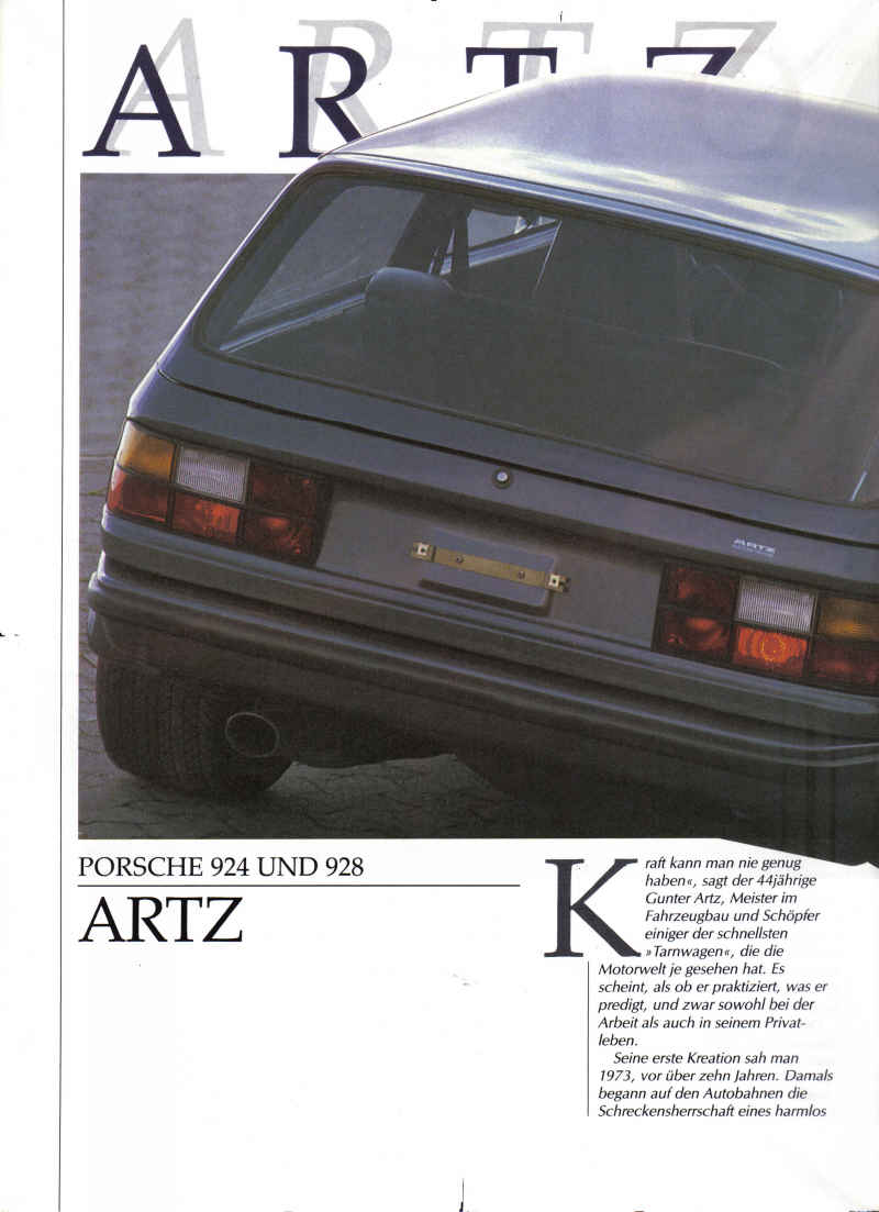 Artz Porsche 924 S Turbo Kombi & Artz Porsche 928 S Kombi