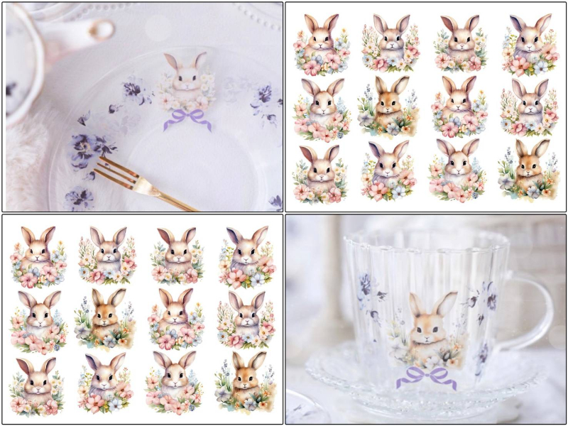 ポーセラーツオリジナル転写紙販売 PORCESHOP 転写紙通販 / ガラス用転写紙