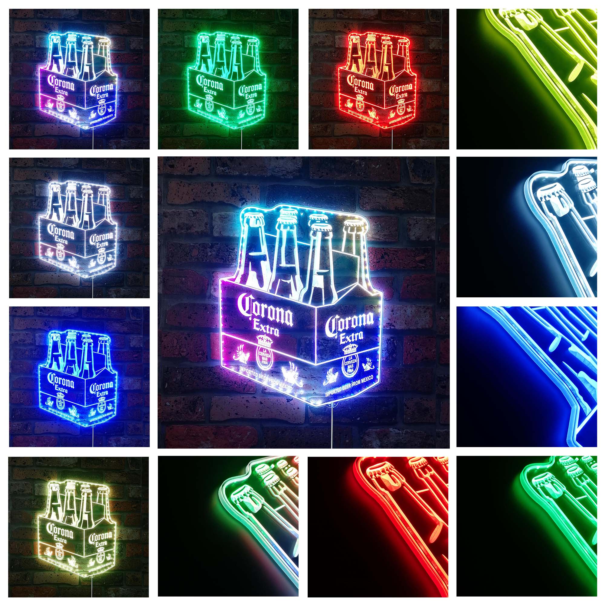 Corona Extra Dynamic RGB Edge Lit LED Sign | PROLEDSIGN