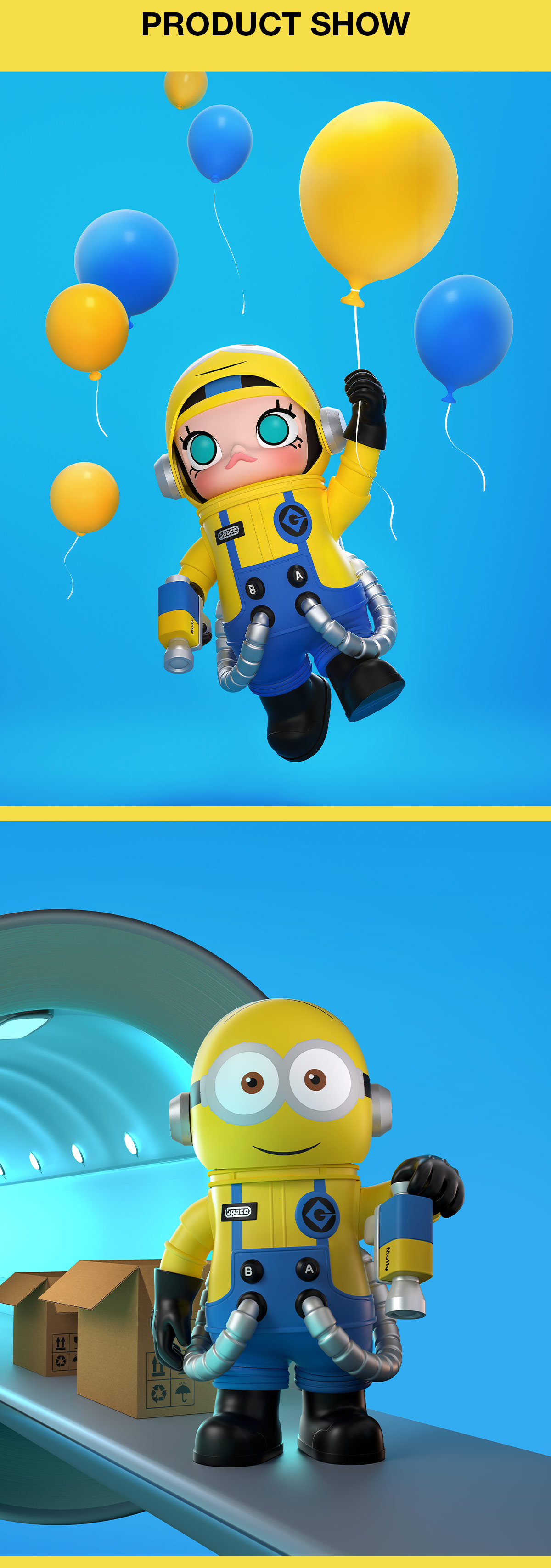 MEGA SPACE MOLLY 400% Minions | All MEGA - POP MART (United States)