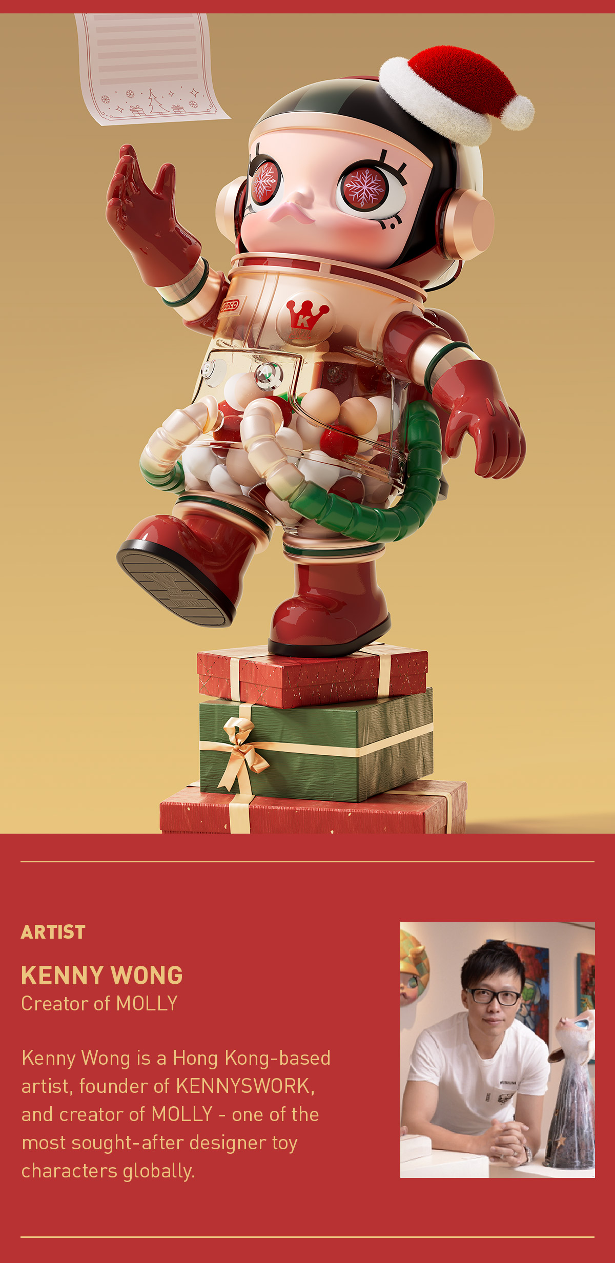 MEGA SPACE MOLLY 400% Christmas2024 - POP MART (United States)