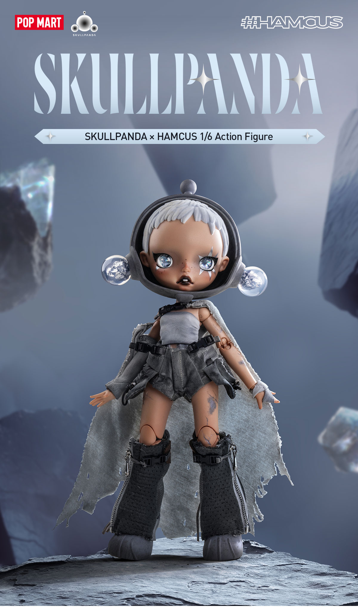 SKULLPANDA × HAMCUS 1/6 Action Figure - POP MART (United States)