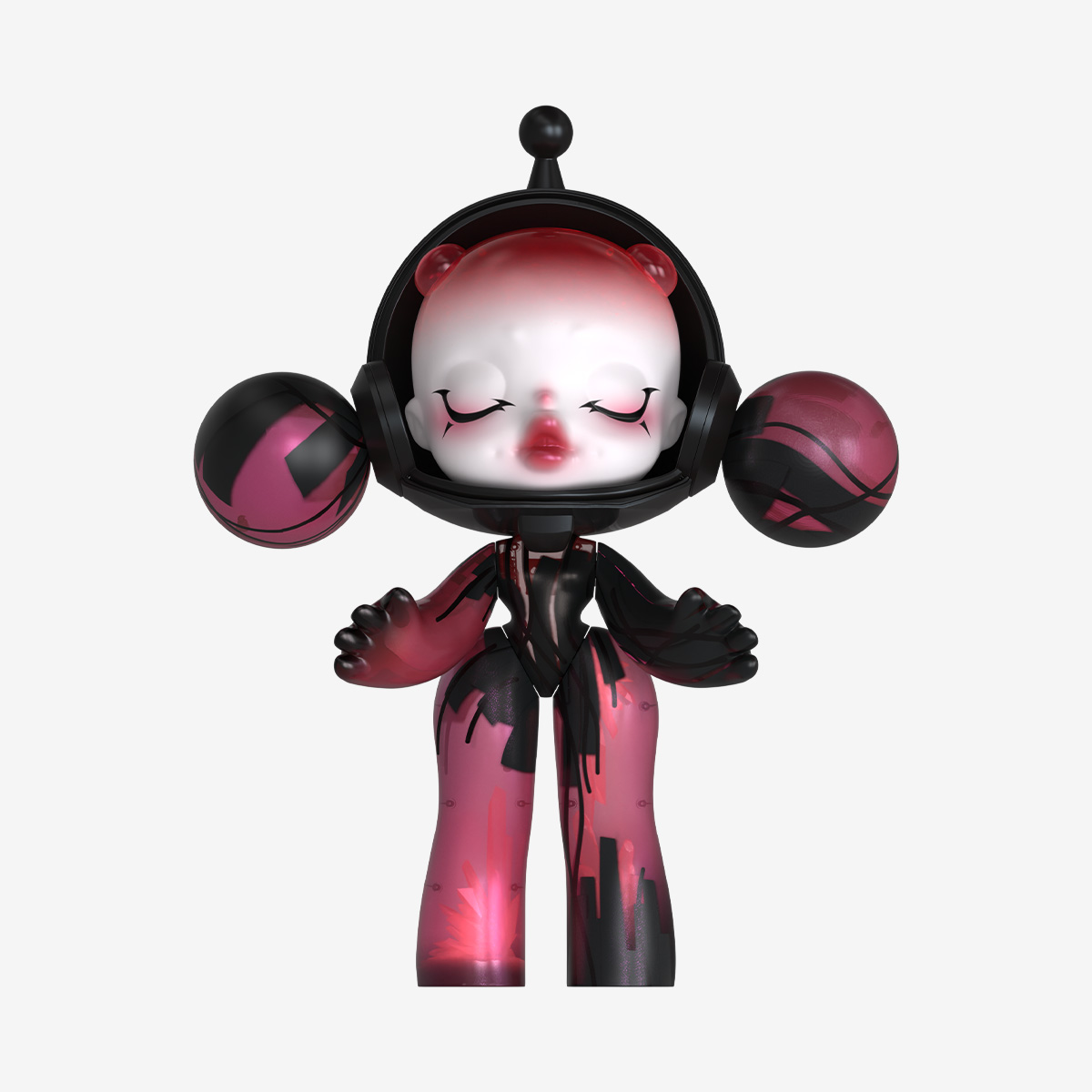 MEGA α SKULLPANDA 1000% Red Crystal - POP MART (United States)