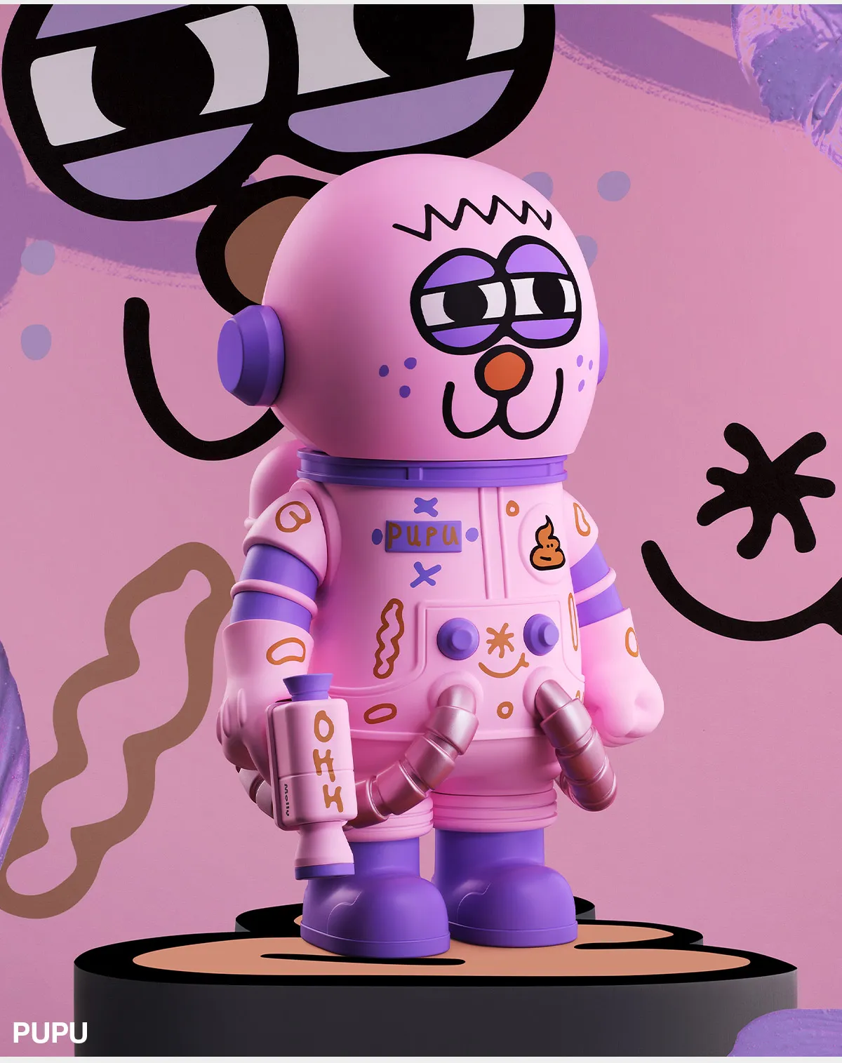 POP NOW:MEGA SPACE MOLLY 400% JON BURGERMAN SPACE CADETS Series