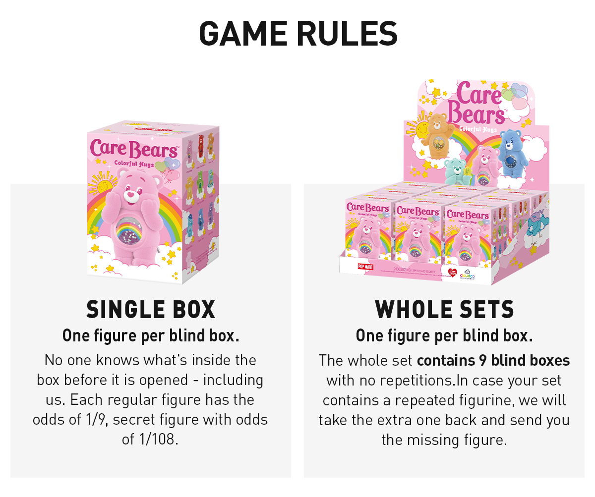 Care Bears Colorful Hugs Series Figures - POP MART (United States)