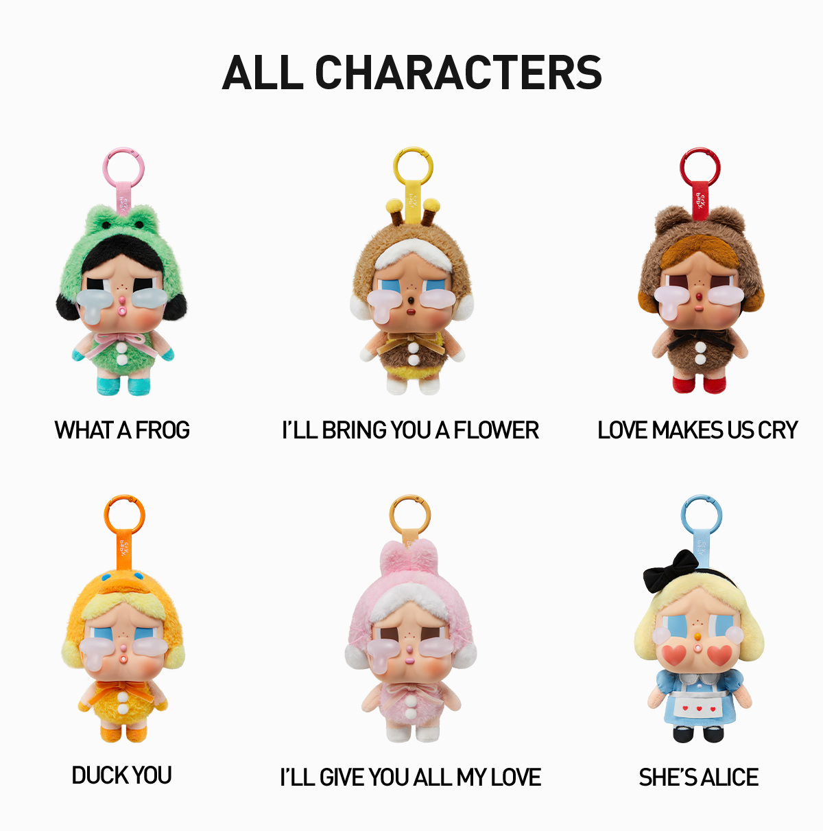 POP NOW:CRYBABY Crying Again Series-Vinyl Face Plush Blind Box