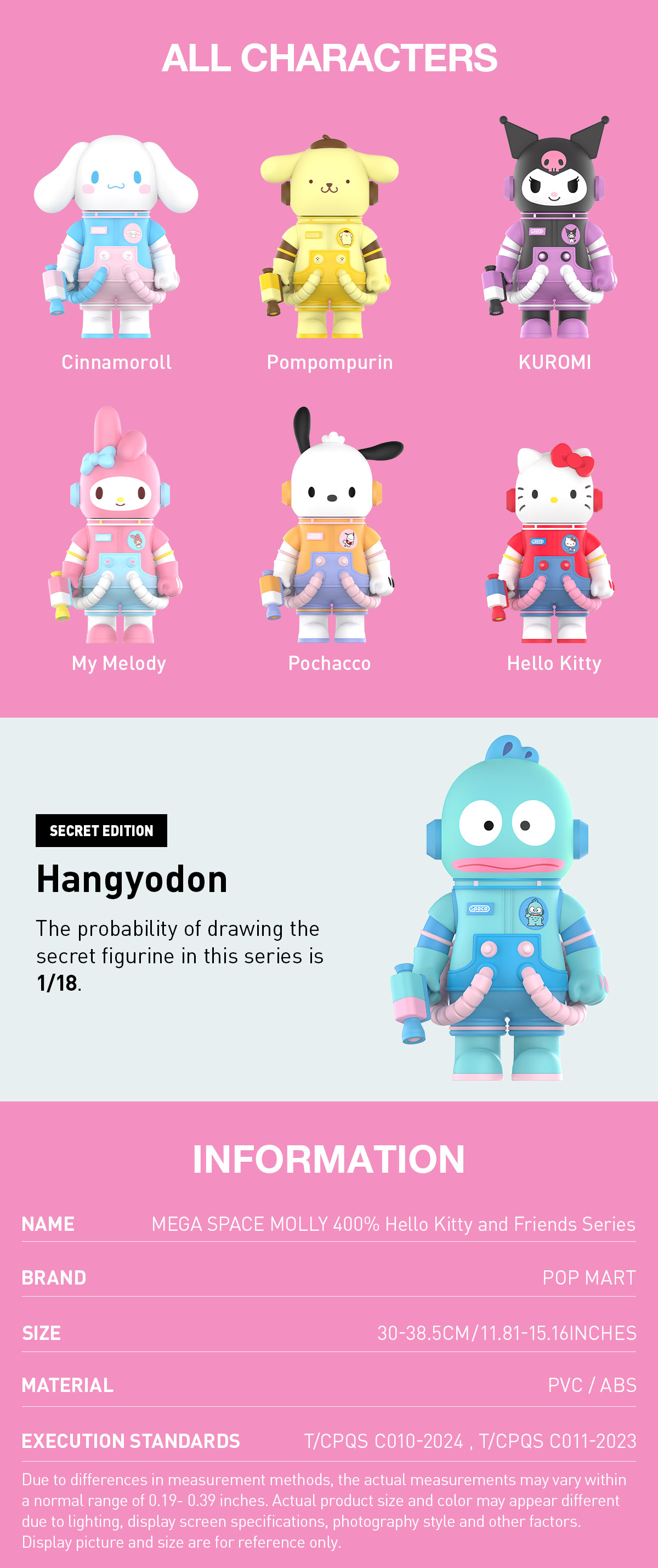 MEGA SPACE MOLLY 400% Sanrio Characters Series - POP MART (United