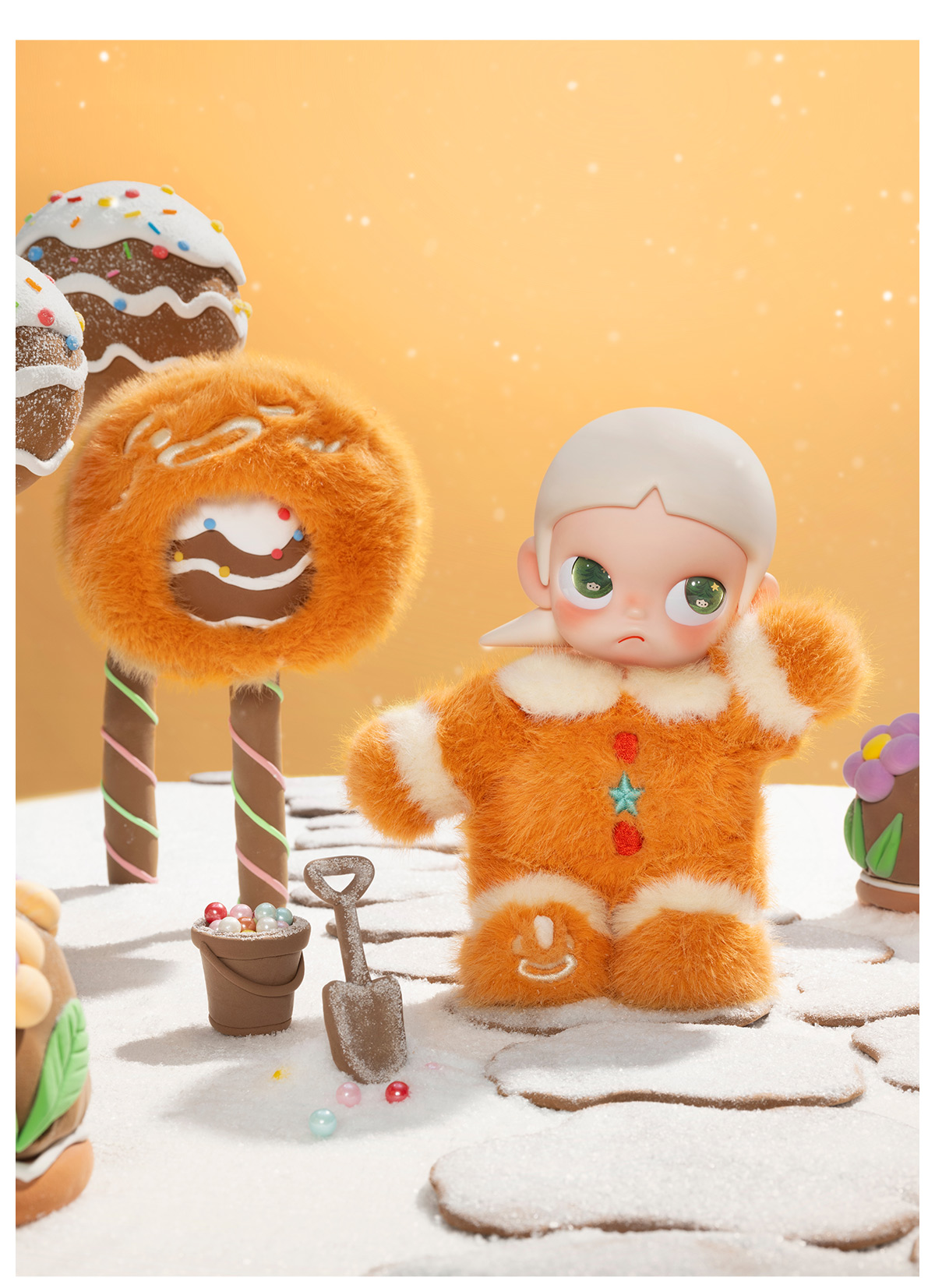 Zsiga Gingerbread Man 1/8 Action Figure - POP MART (United States)