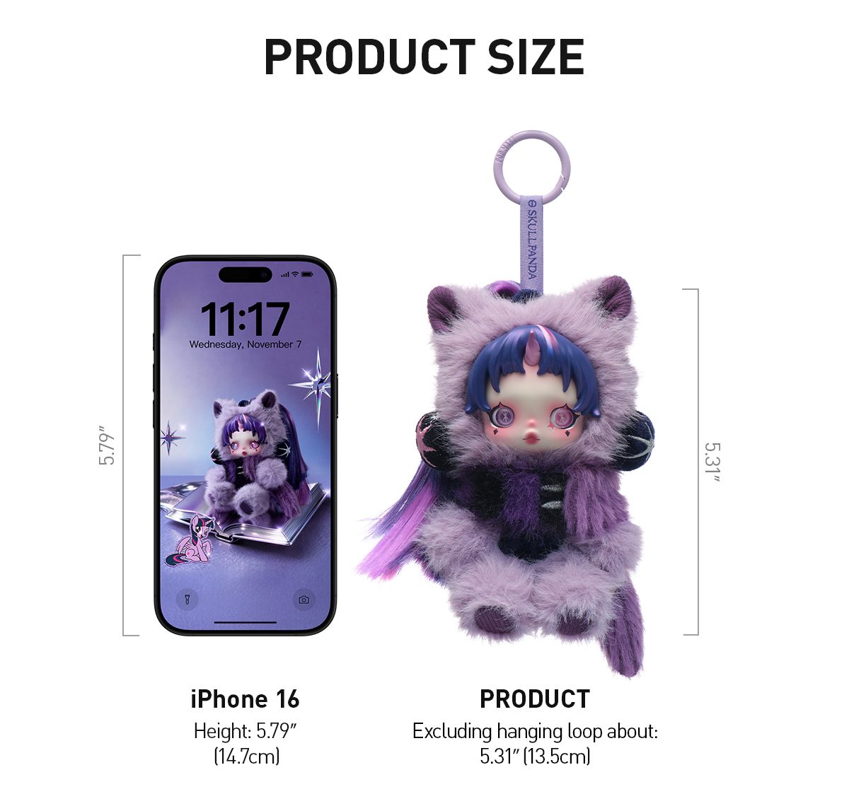 SKULLPANDA × My Little Pony Series Plush Doll Pendant - POP MART