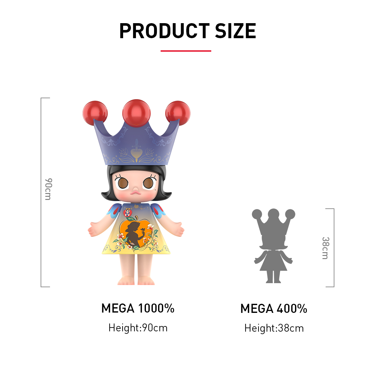 MEGA ROYAL MOLLY 1000% Snow White - POP MART (Japan)