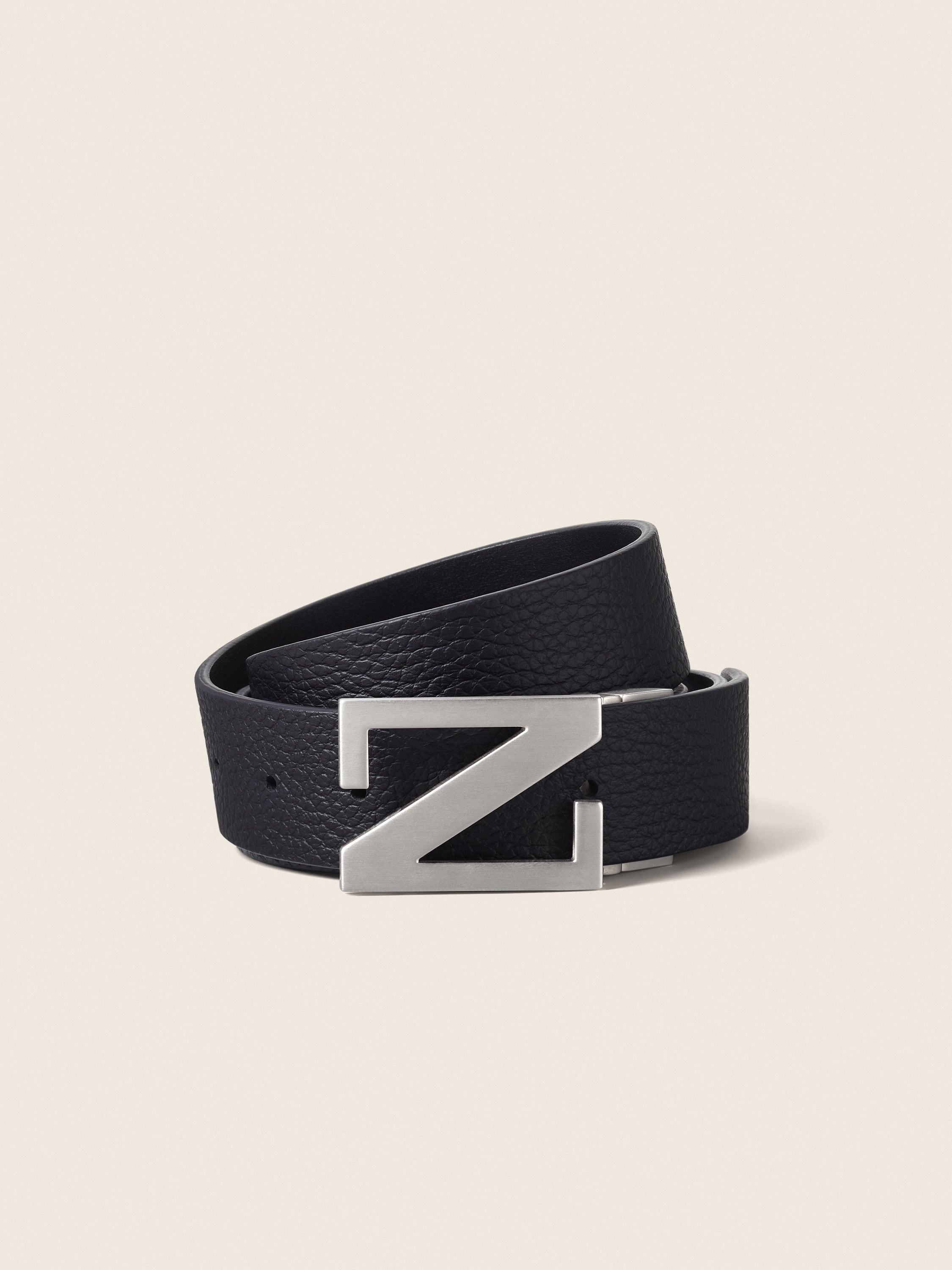 ブラック リバーシブル両面仕様レザーベルト FW25 22986639 | Zegna JP