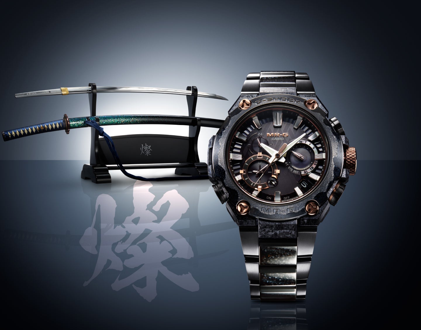 燦々と輝く日本刀をモチーフにした“MR-G” | カシオ計算機株式会社の