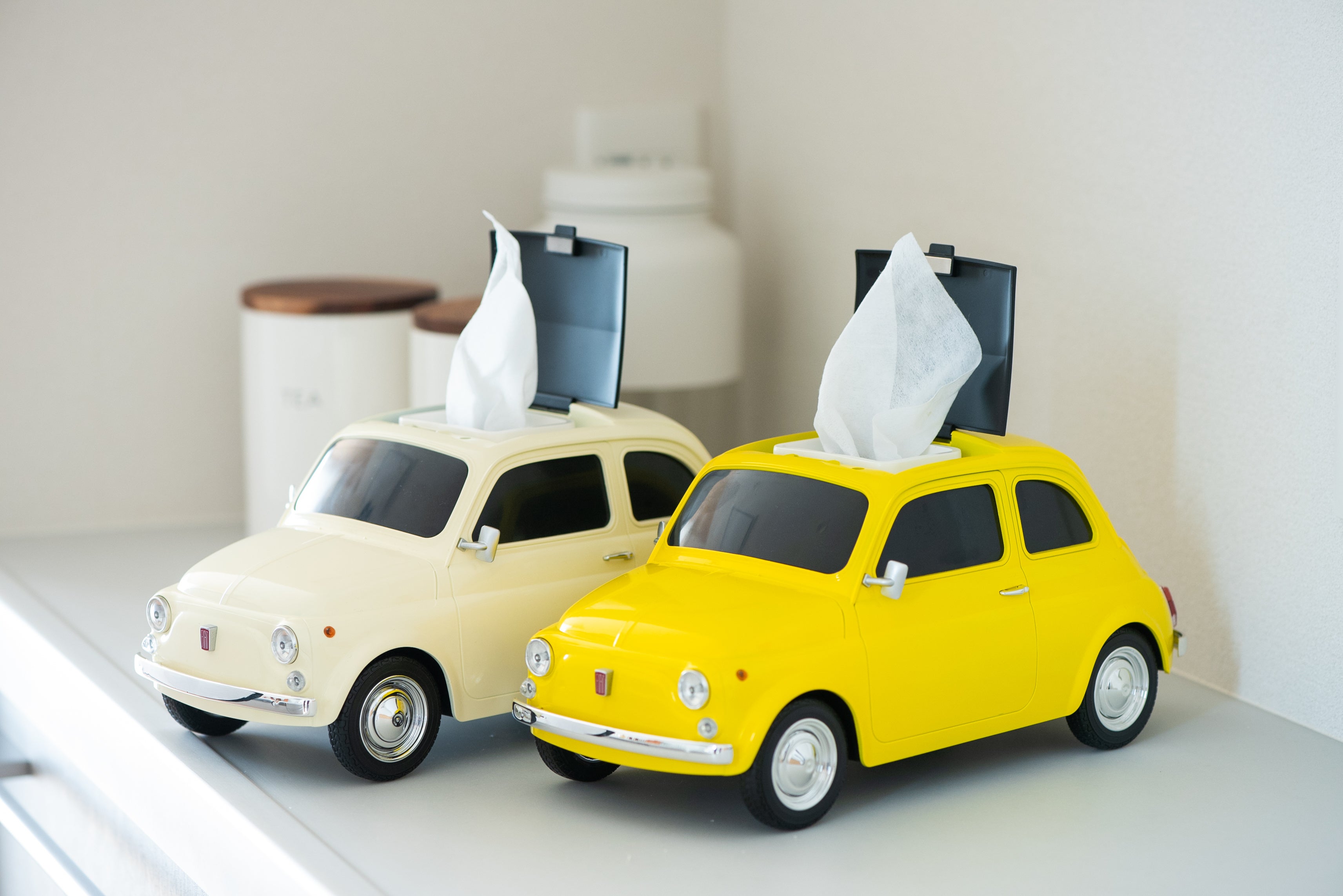 ⚫︎さよならパンダ⚫︎FIAT型 ティッシュケース、パンダミニ