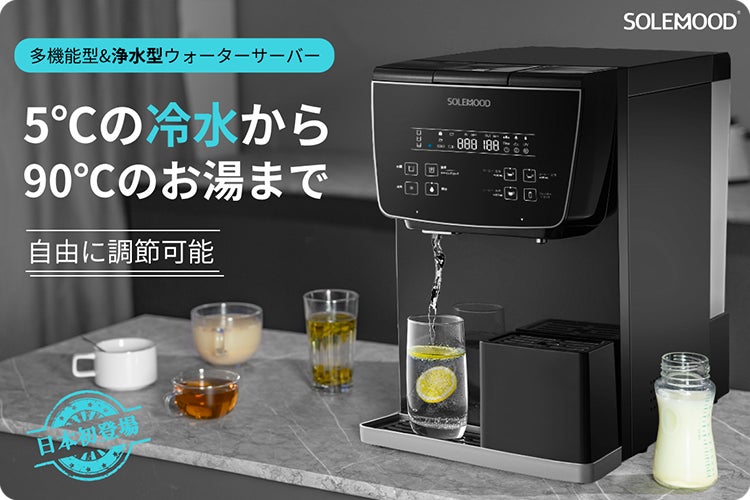 浄水型ウォーターサーバー「SOLEMOOD Ice pro」が4月5日に目標達成
