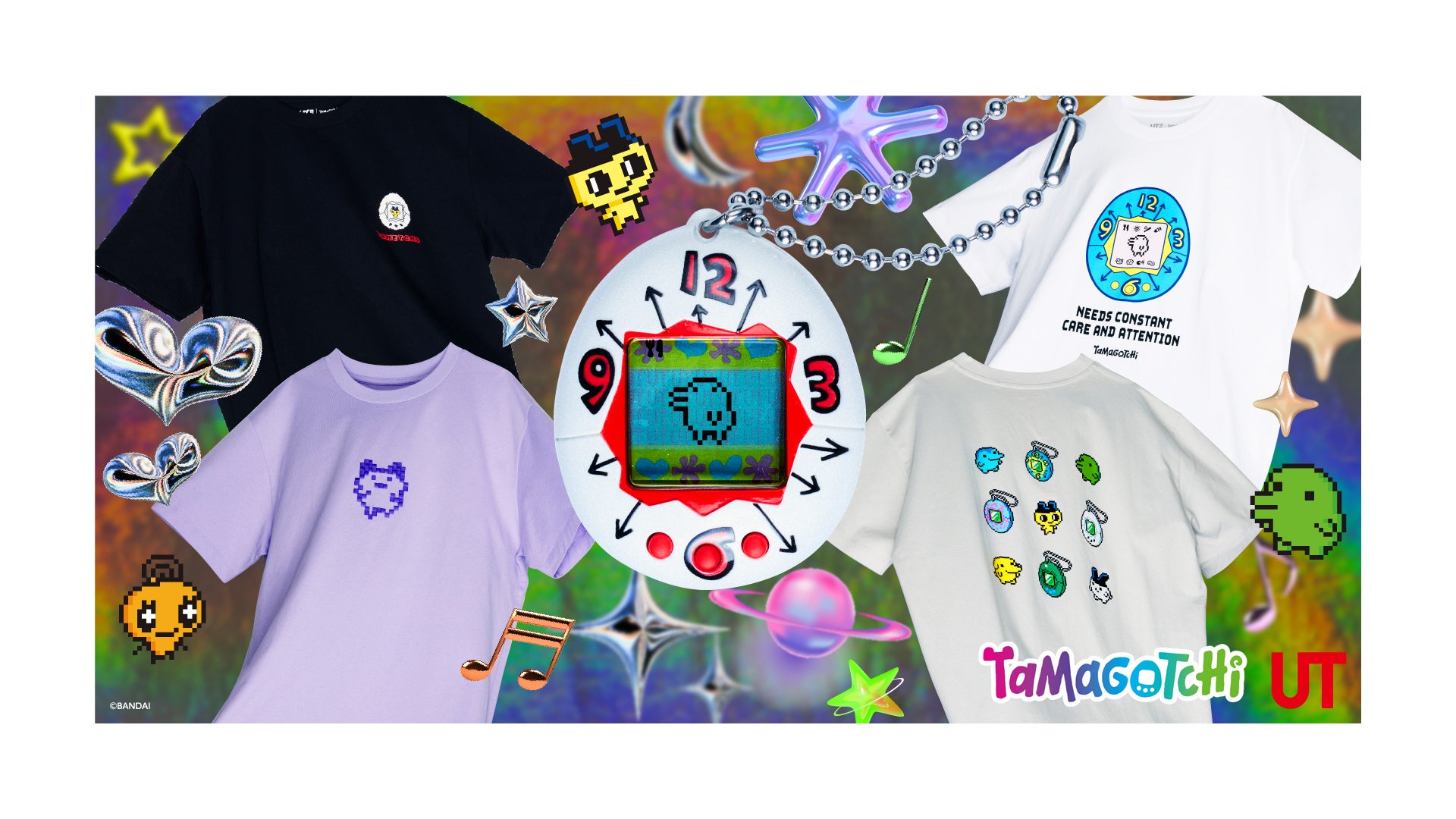 30周年を迎える「たまごっち」と「ユニクロ」がコラボレーション！T