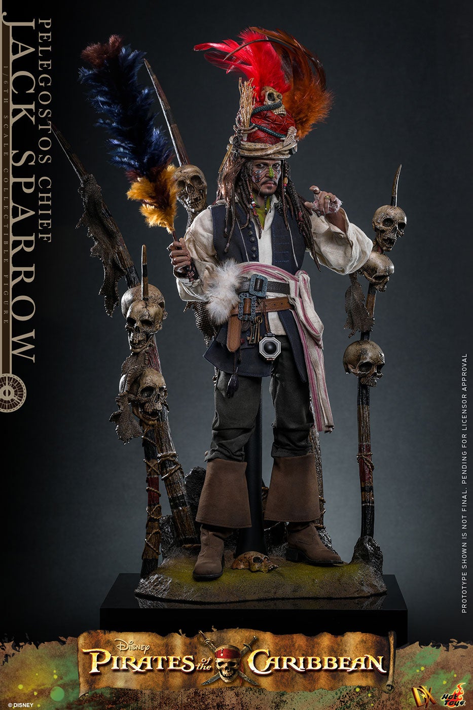 ホットトイズより、ジャック・スパロウの1/6スケールフィギュアが